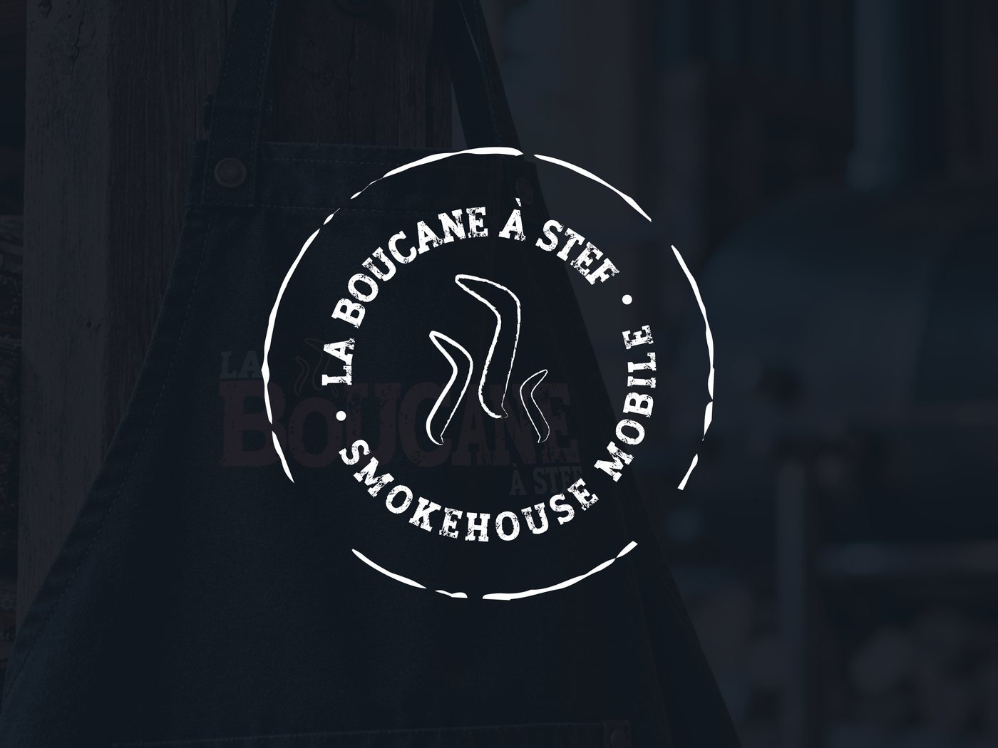 Logo de La Boucane à Stef, BBQ fumé en famille